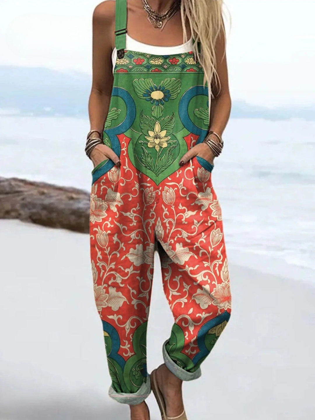 Sanne™ | Gartenblüte Boho-Overalls