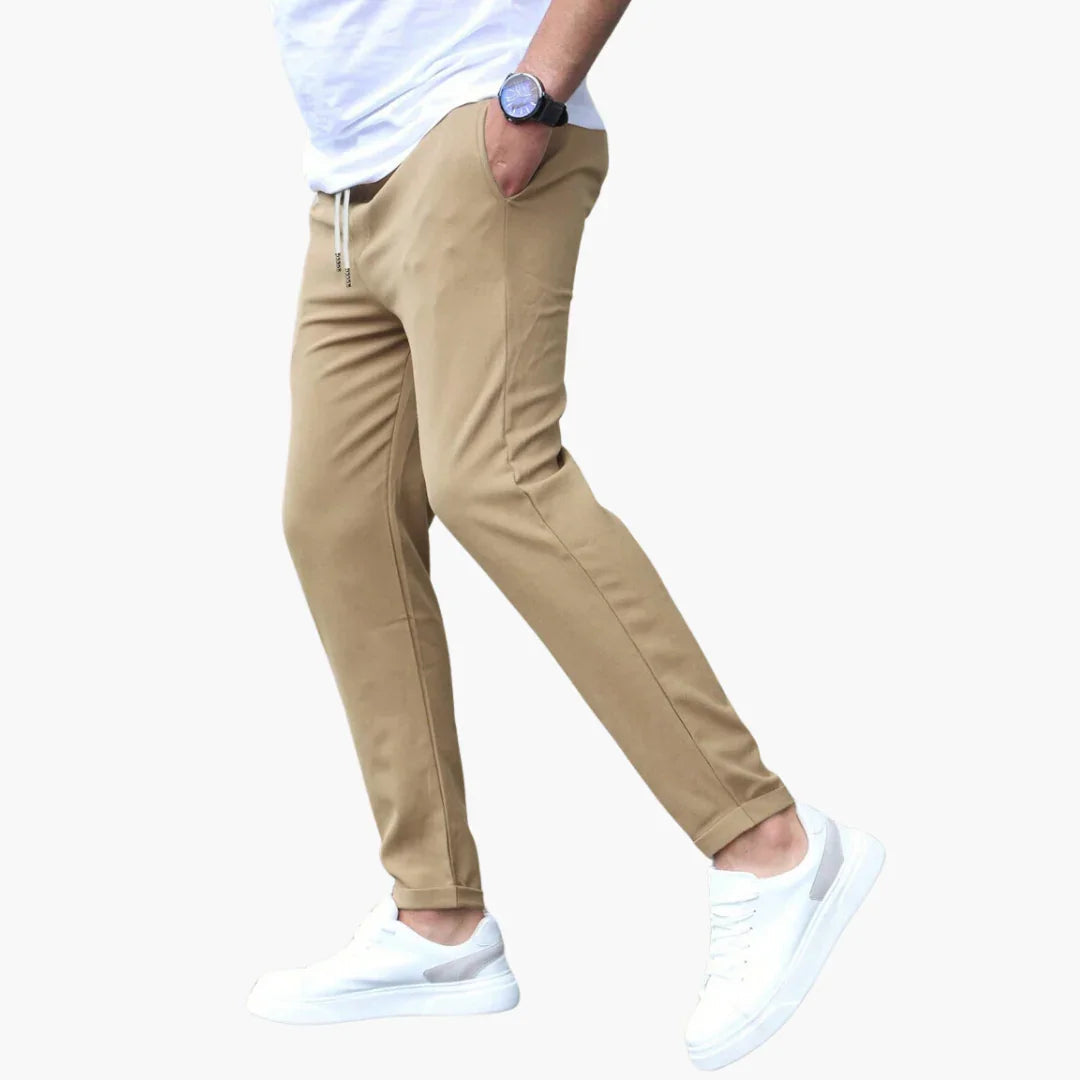 Elastische Stoffhose für Herren