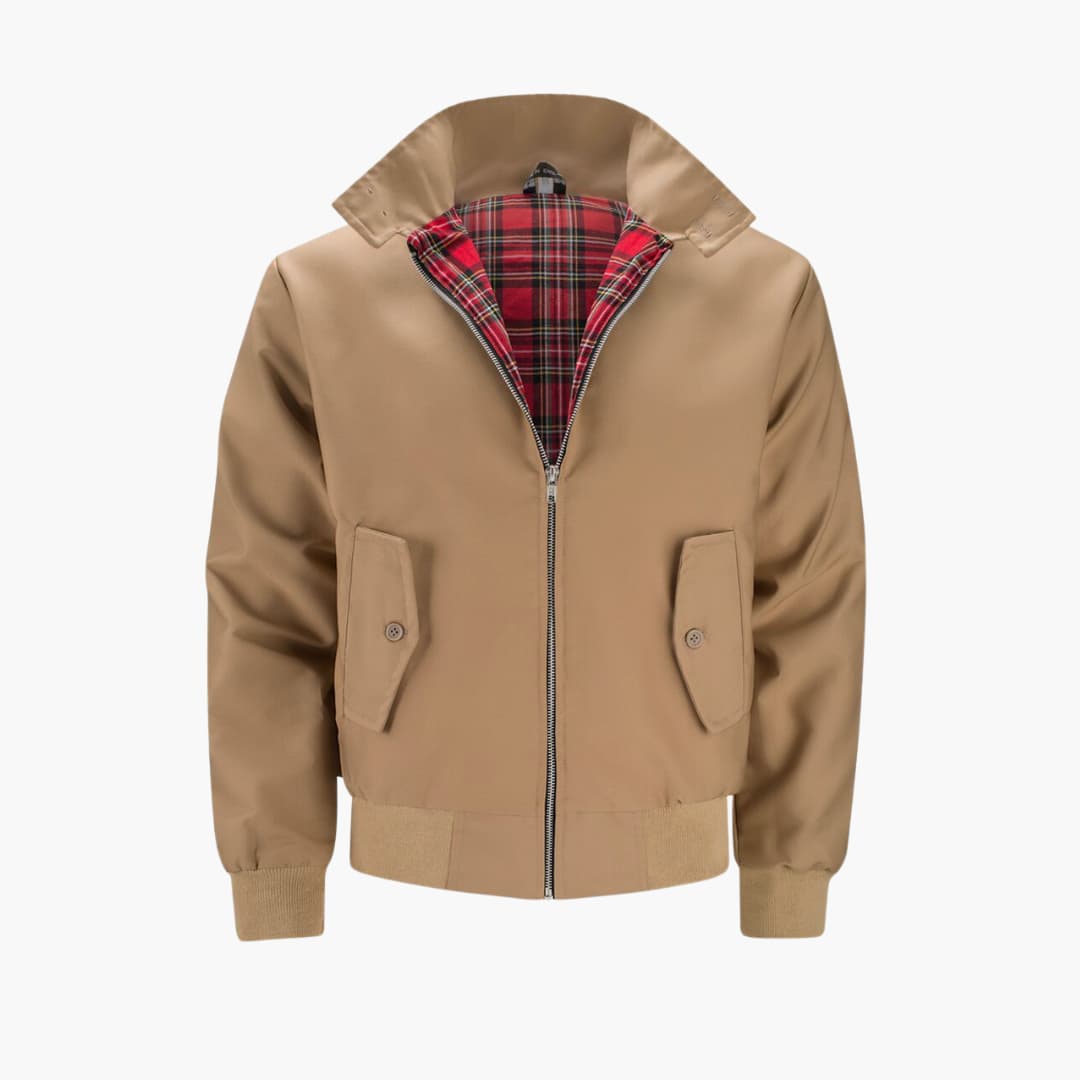 Rippbündchen Harrington Jacke für Herren