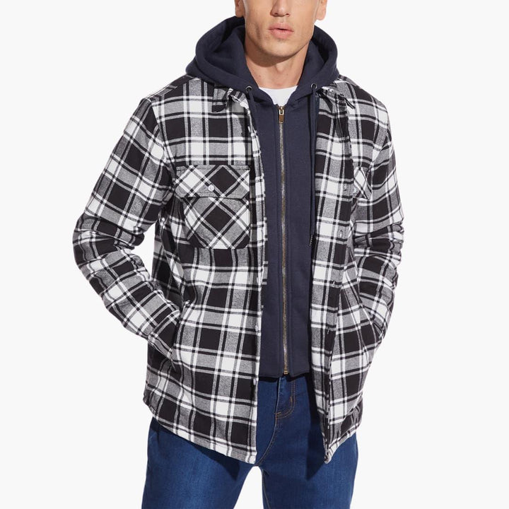 Kariertes Flanelljacke für Herren