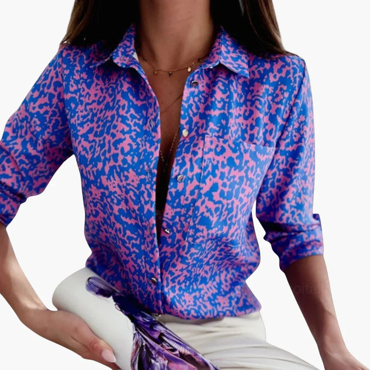 Klassischer Kragen Bluse für Damen