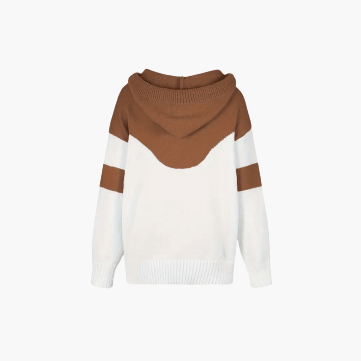 Gemütliche Colorblock Kapuzenjacke für Frauen – modern und stylisch