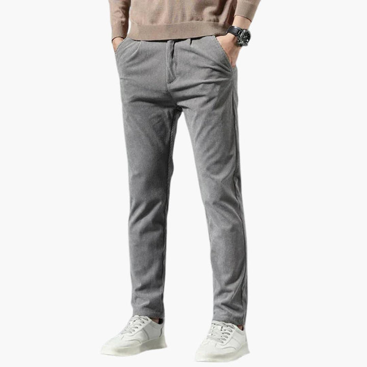Slim Fit Cord-Hose für Herren – Modische, bequeme Freizeithose