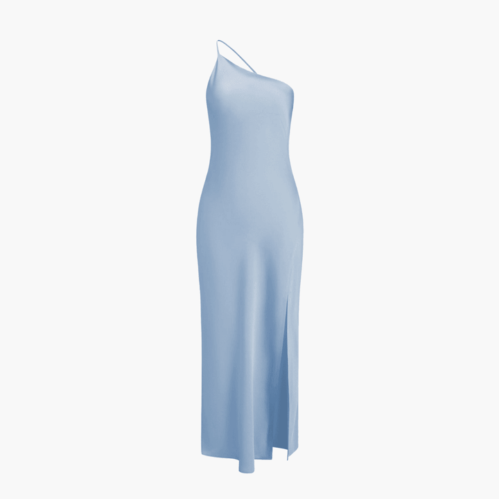Satin Slip Kleid Damen mit Schlitz – Elegantes Abendkleid