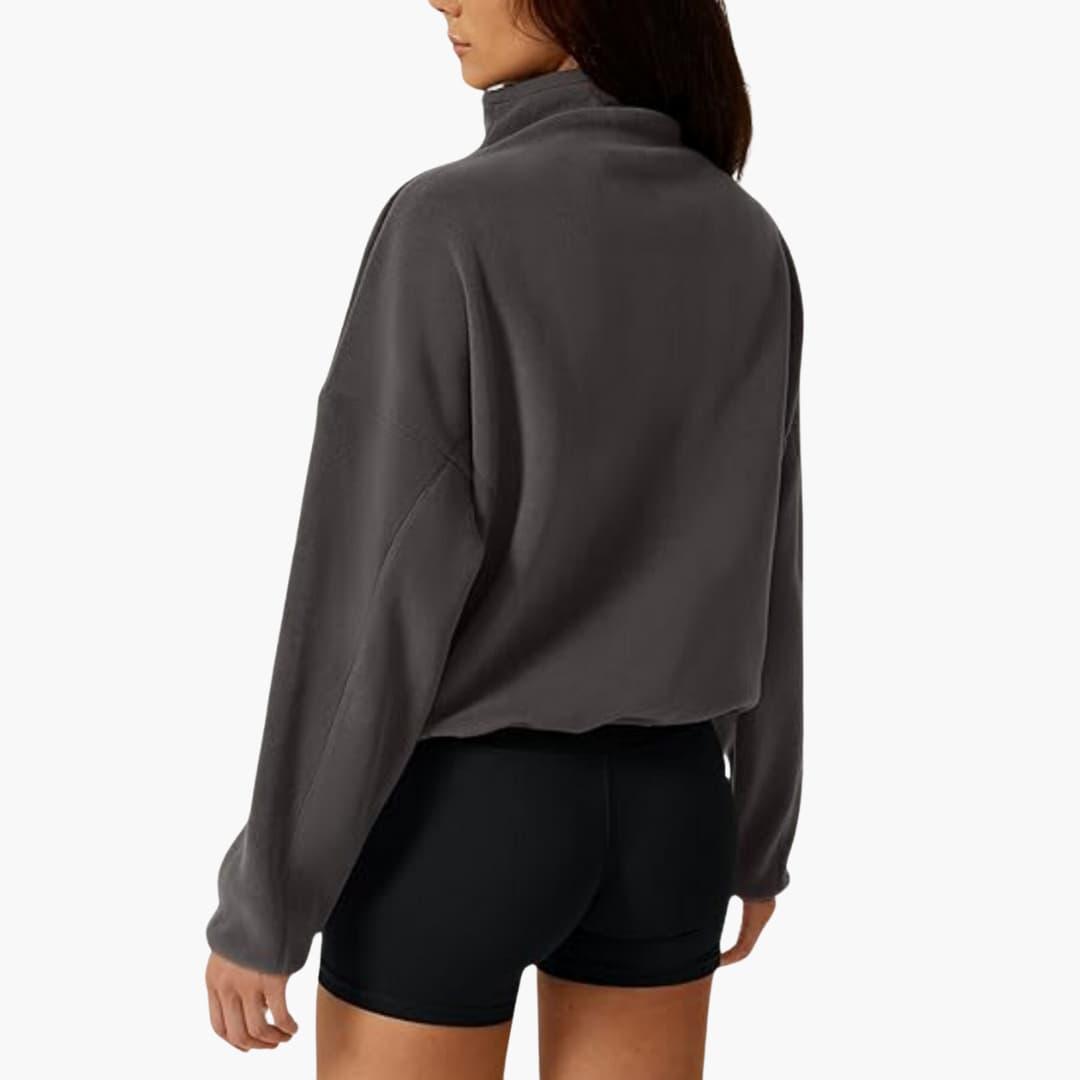 Damen Fleecejacke – Warmes Polarfleece-Sweatshirt Winter