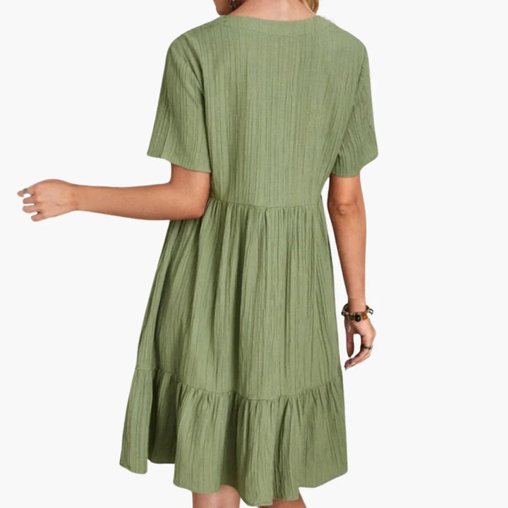 Fließendes Midi Kleid für Damen