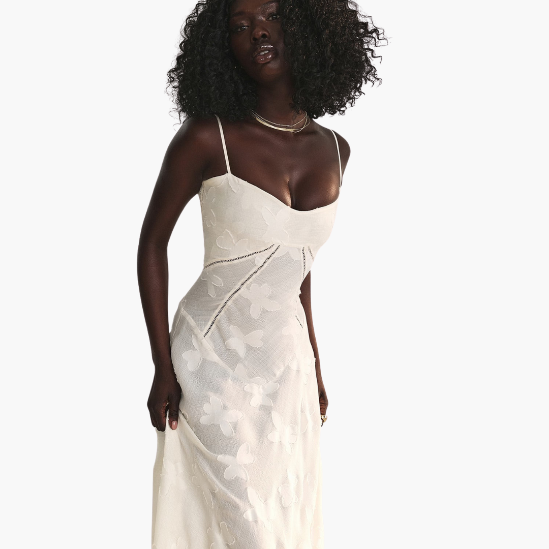 Spitzenkleid im Vintage-Stil für Damen – lang & elegant