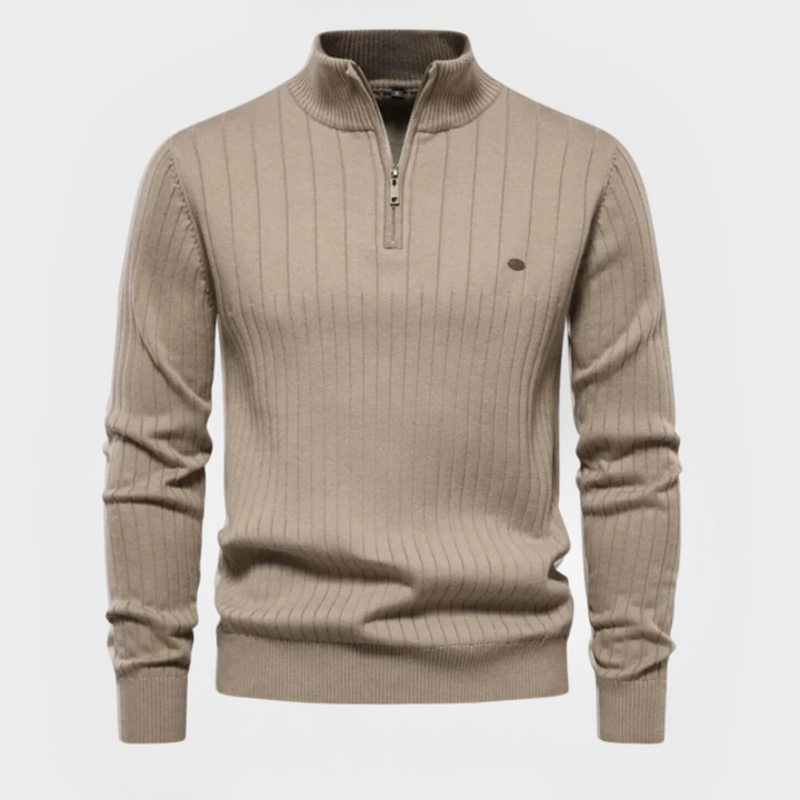 Rafael - Herrenpullover mit Reißverschluss