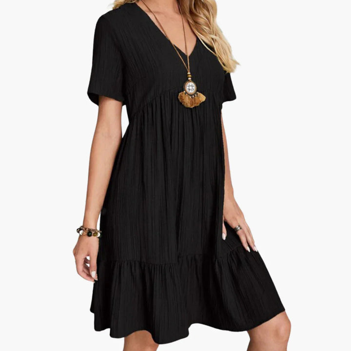Fließendes Midi Kleid für Damen