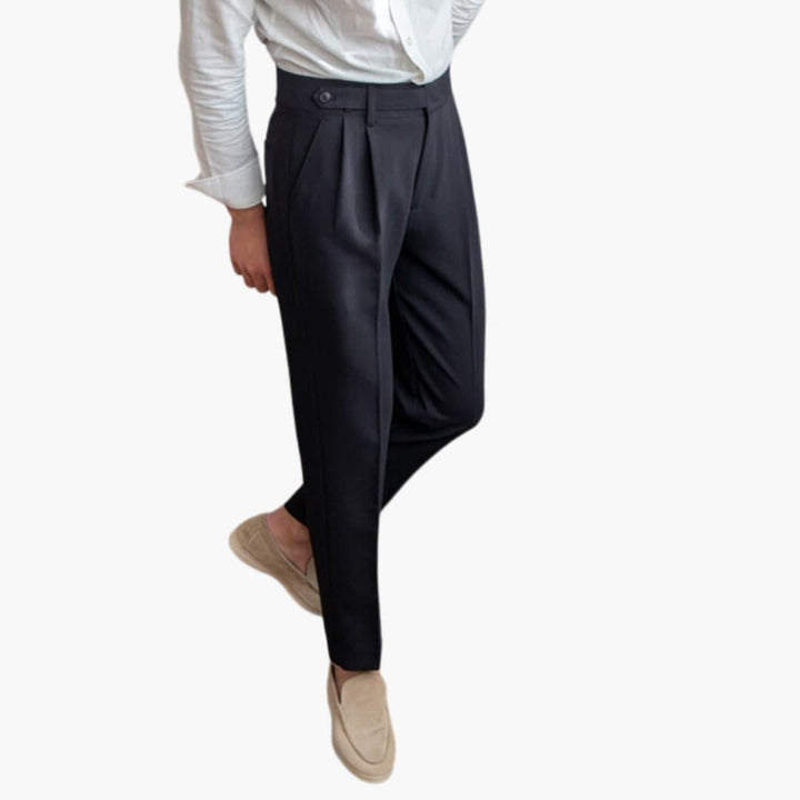 Herren Plissee-Hose – Klassisch geschnittene Bundfaltenhose