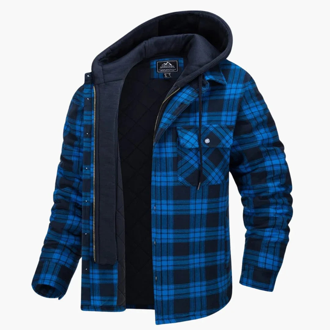 Kariertes Flanelljacke für Herren