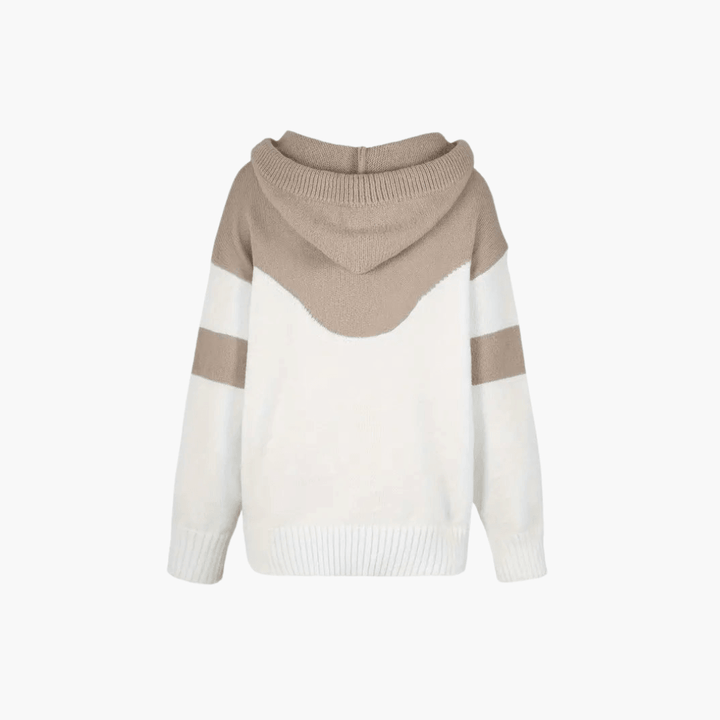 Gemütliche Colorblock Kapuzenjacke für Frauen – modern und stylisch