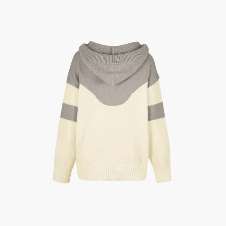 Gemütliche Colorblock Kapuzenjacke für Frauen – modern und stylisch