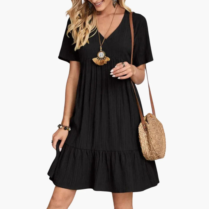 Fließendes Midi Kleid für Damen
