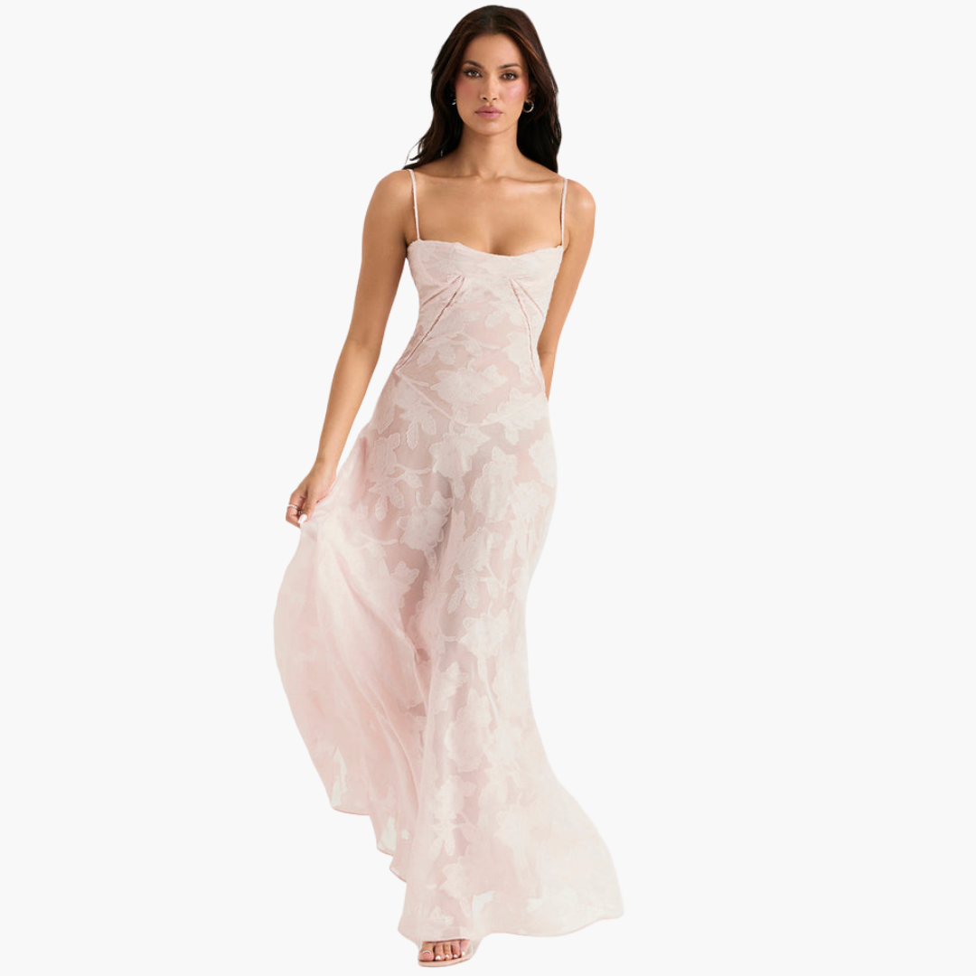 Spitzenkleid im Vintage-Stil für Damen – lang & elegant