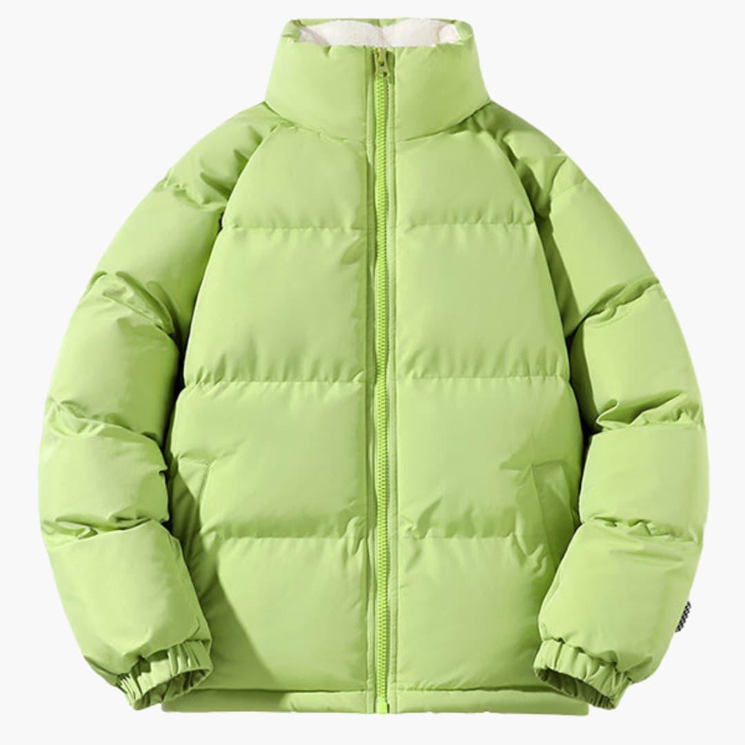 Warme Damen-Pufferjacke mit Fleece-Innenfutter und Kapuze