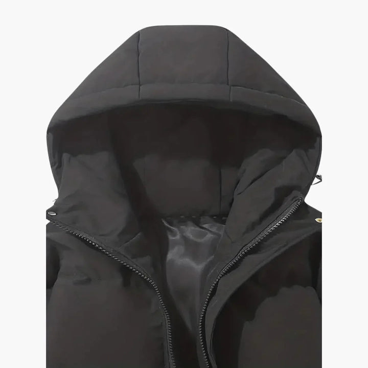 Gefütterte Kapuzen-Winterjacke für Herren