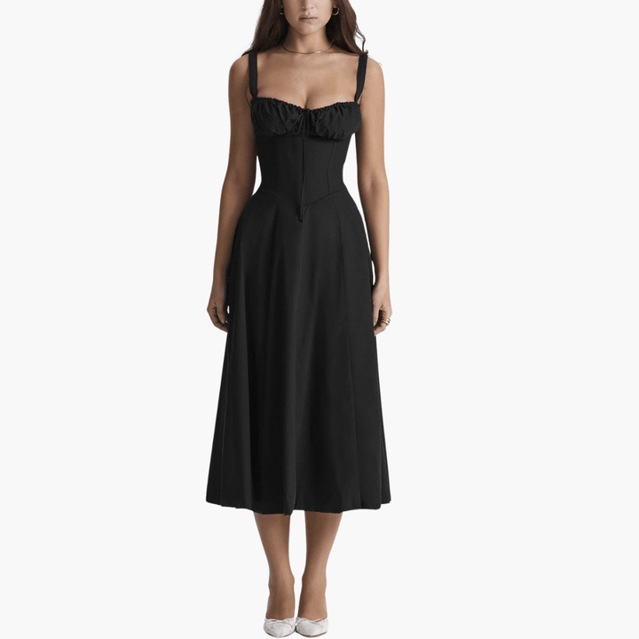 Korsettkleid für Damen mit - Rüschen & fließendem Rock