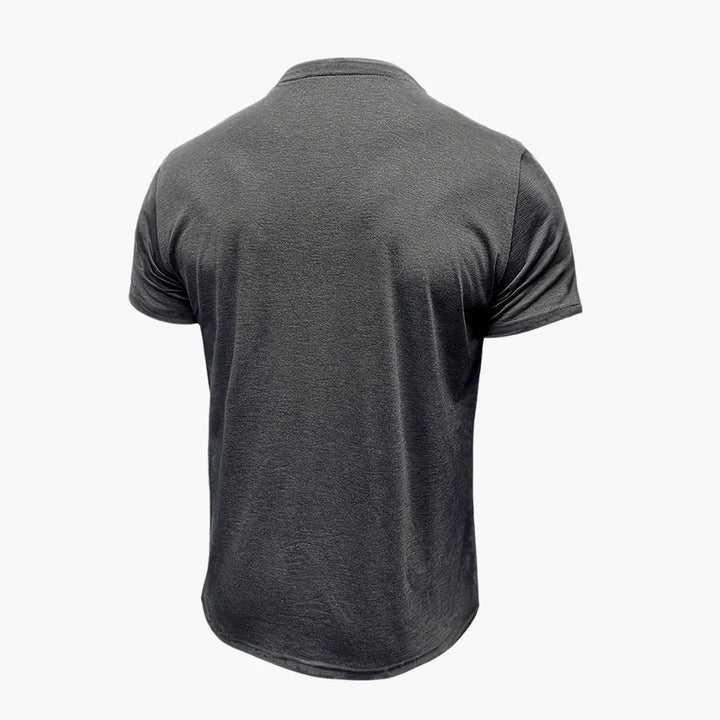 Henley T-Shirt mit Ziernähten für Herren