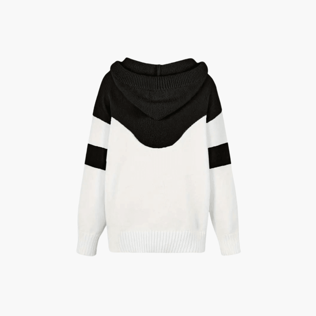 Gemütliche Colorblock Kapuzenjacke für Frauen – modern und stylisch