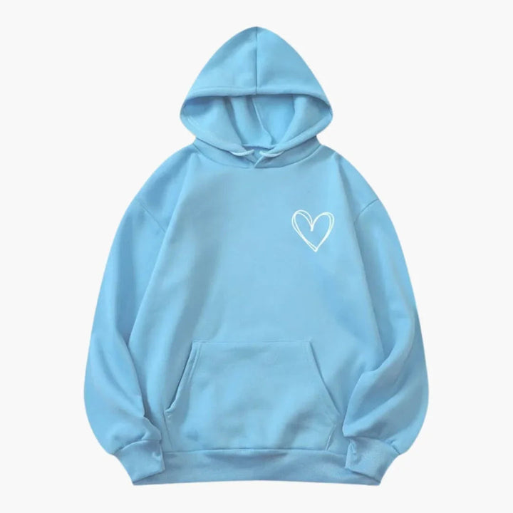 Kapuzensweatshirt mit Kängurutasche für Damen