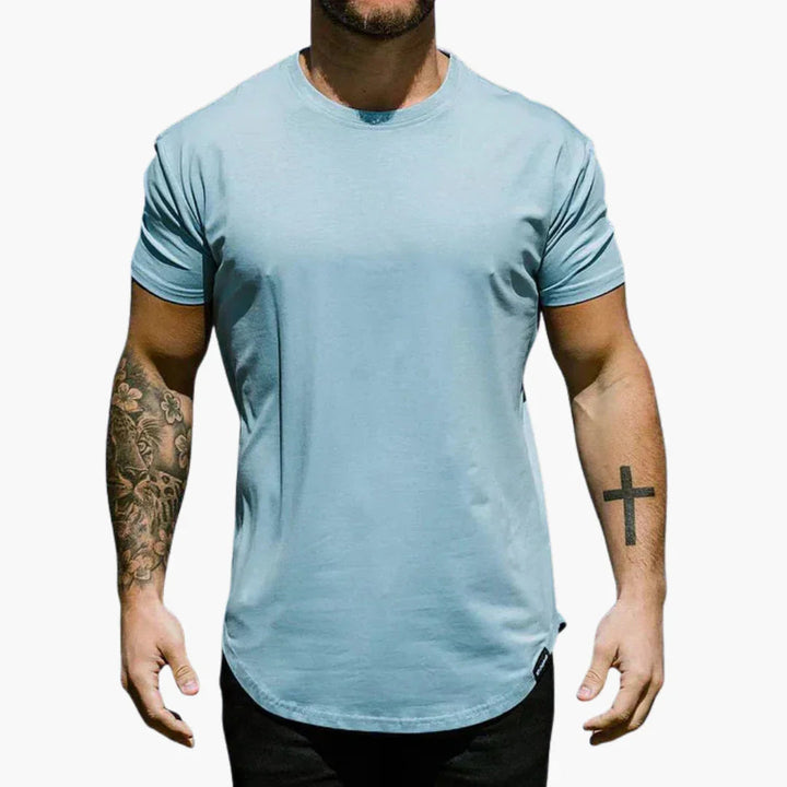 Slim Fit T-Shirt mit Saum für Herren