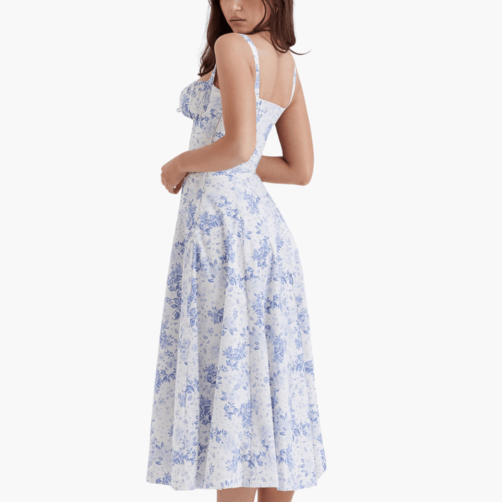 Korsettkleid für Damen mit - Rüschen & fließendem Rock