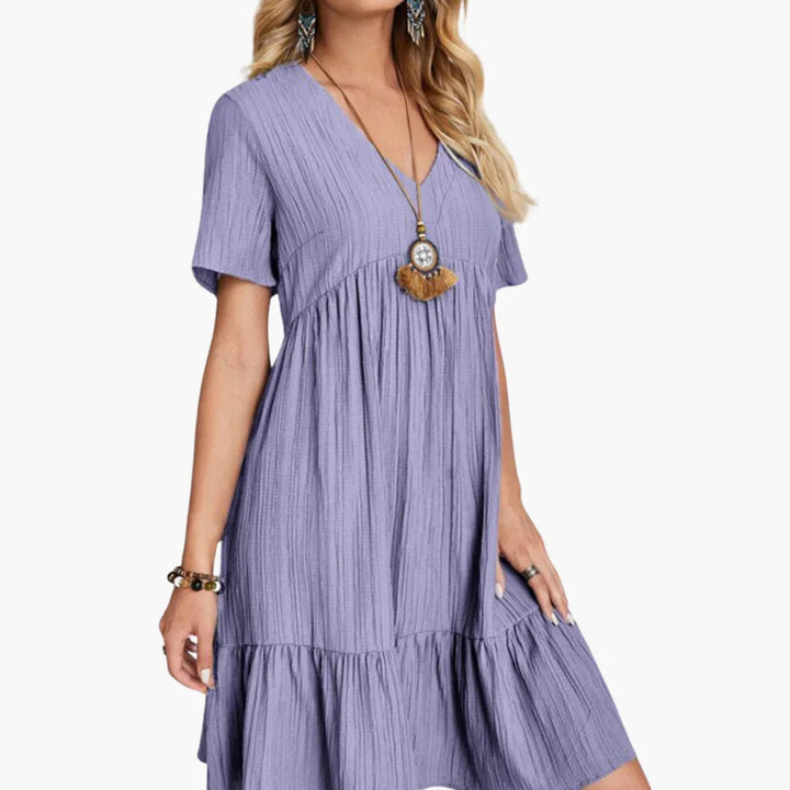 Fließendes Midi Kleid für Damen