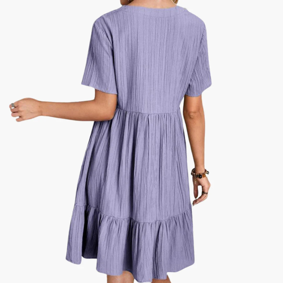 Fließendes Midi Kleid für Damen
