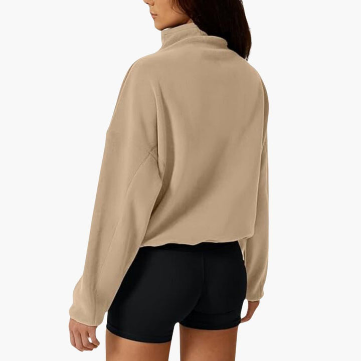 Damen Fleecejacke – Warmes Polarfleece-Sweatshirt Winter