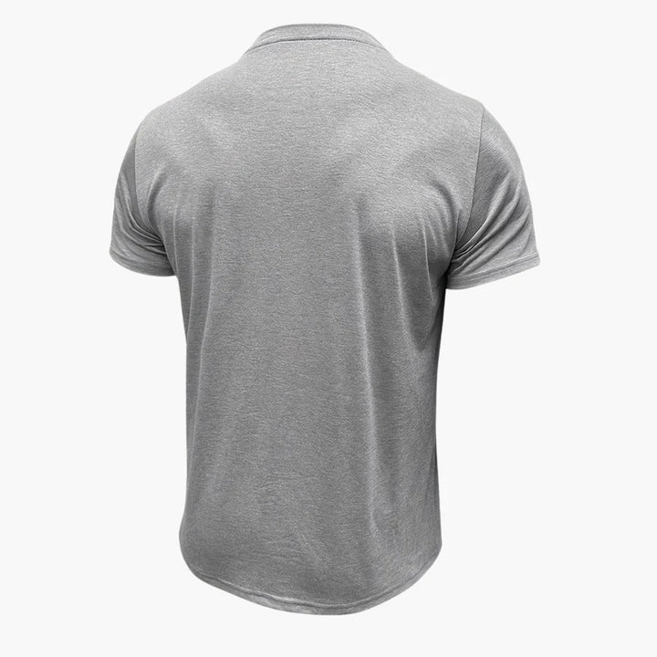 Henley T-Shirt mit Ziernähten für Herren