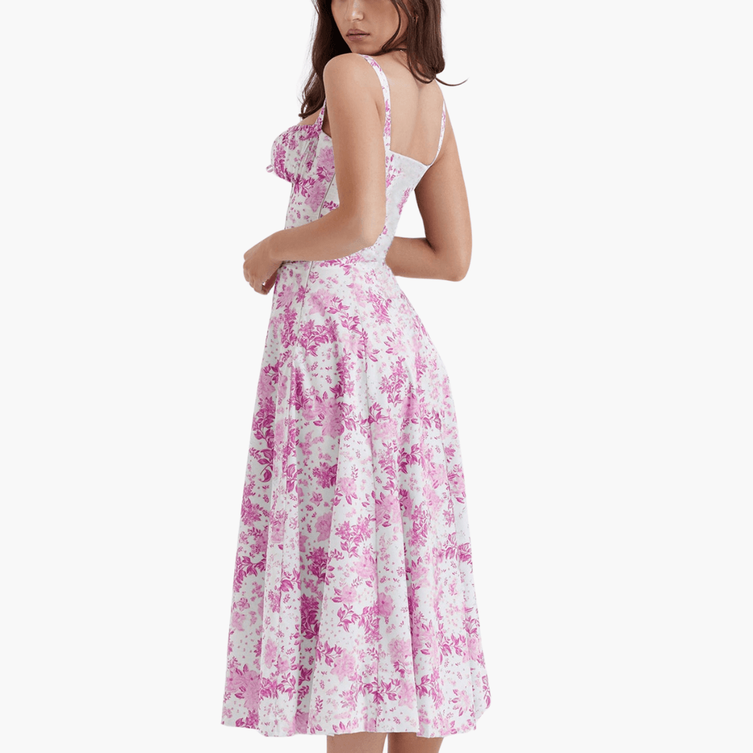 Korsettkleid für Damen mit - Rüschen & fließendem Rock
