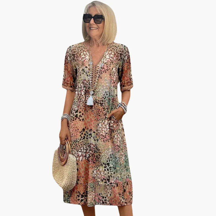 Florales Freizeitkleid für Damen
