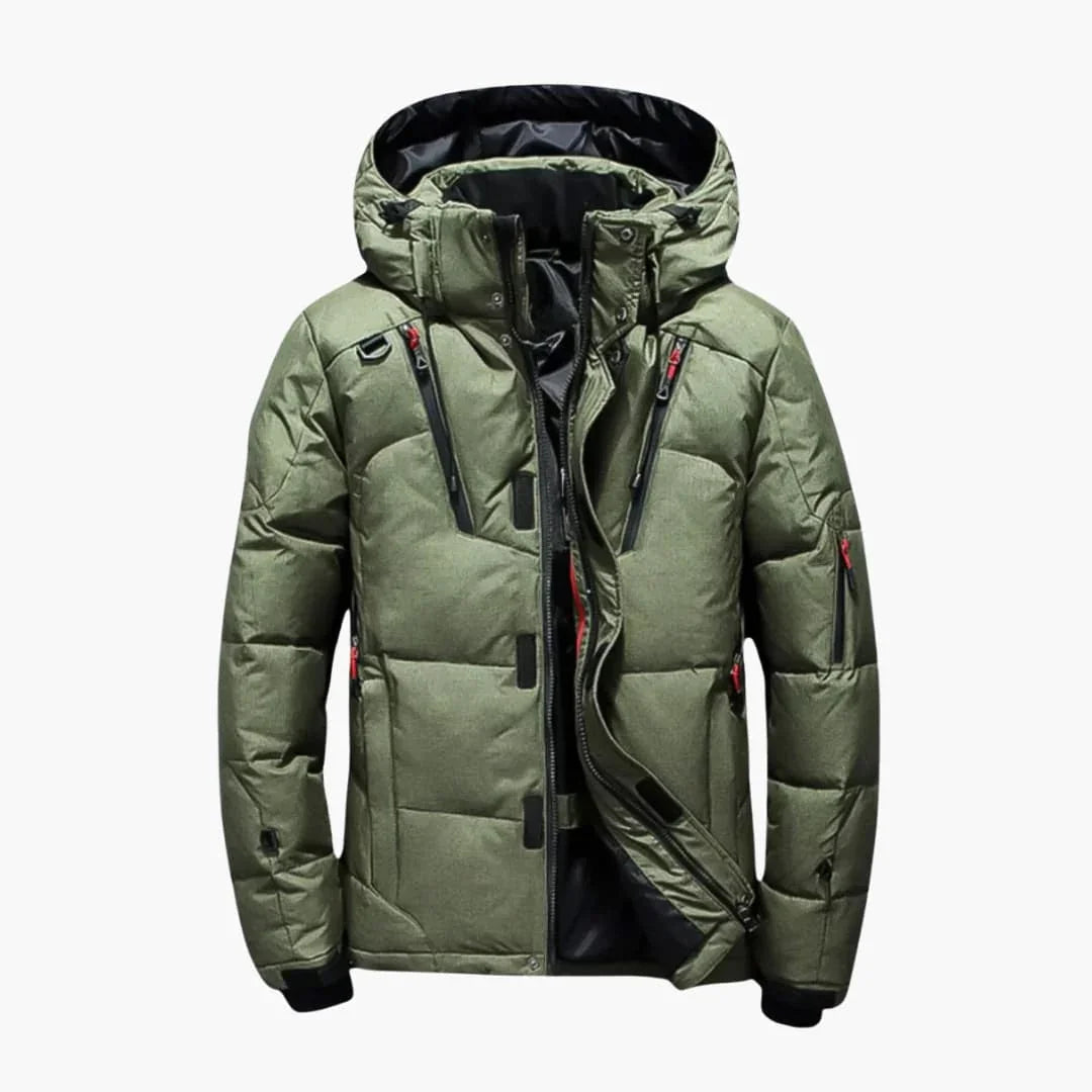 Gefütterte Daunenjacke für Herren