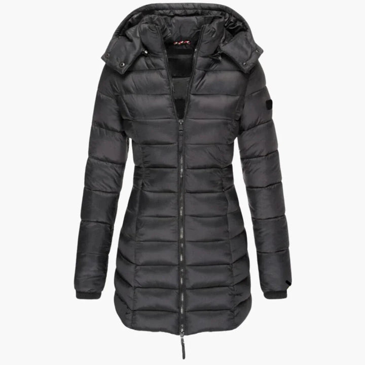 Gesteppt Gefütterte Kapuzenjacke für Damen
