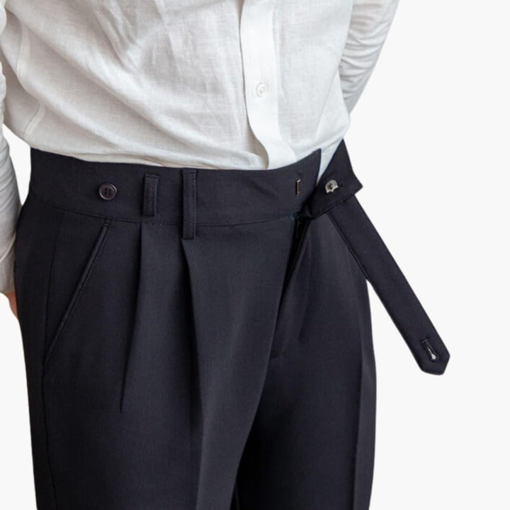 Herren Plissee-Hose – Klassisch geschnittene Bundfaltenhose