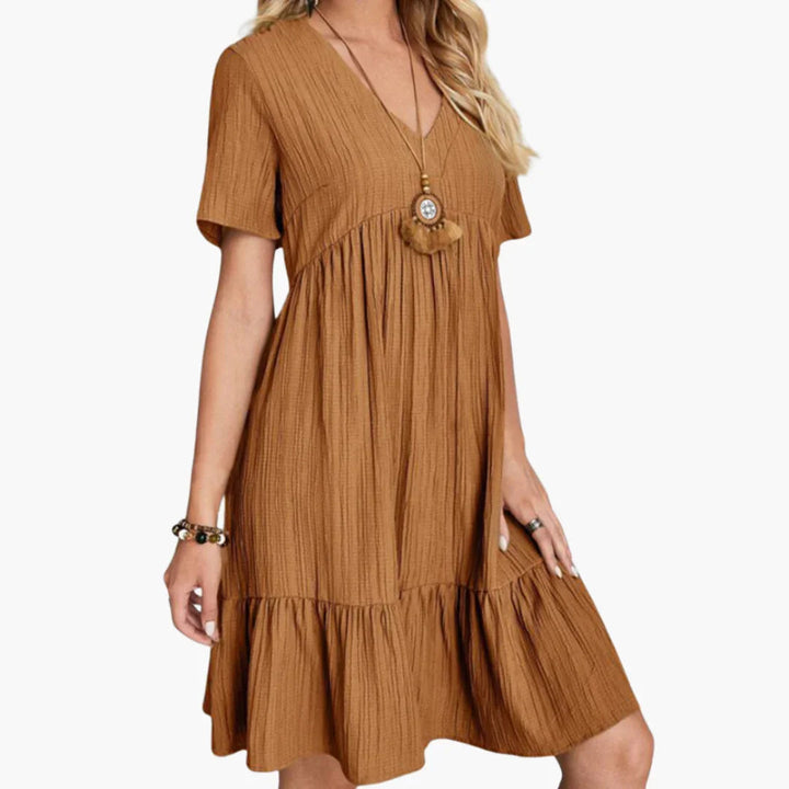 Fließendes Midi Kleid für Damen