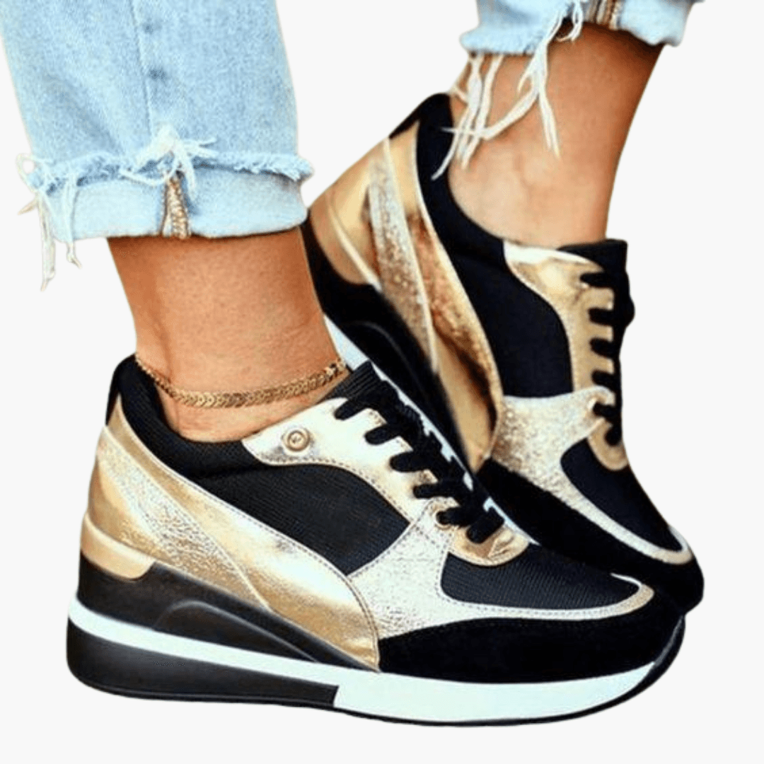 Damen Wedge Sneaker mit Plateau – Trendige Sportschuhe