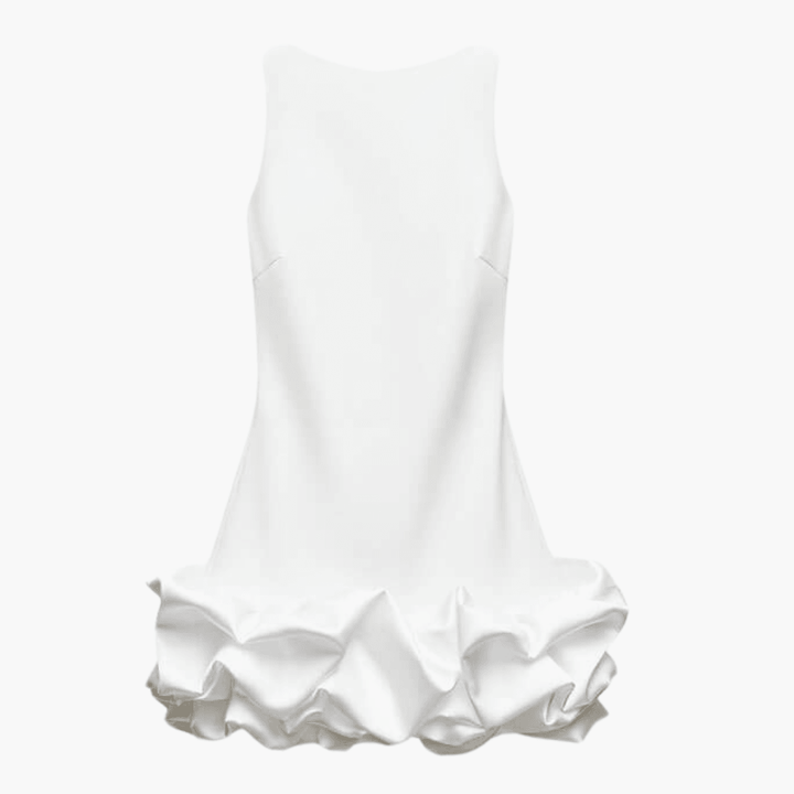 Damen Rüschenkleid für Sommer – Kurzes elegantes Kleid