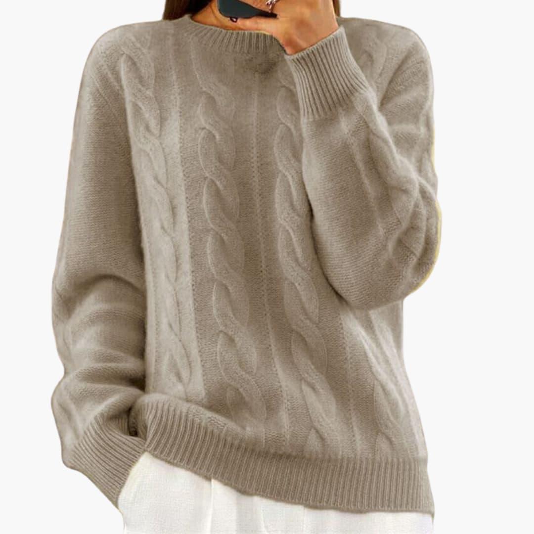 Bequemer lockerer Strickpullover für Frauen – stilvoll & bequem