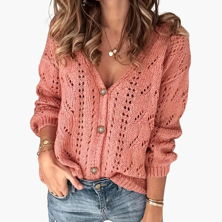 Geknöpfter Strick Cardigan für Damen