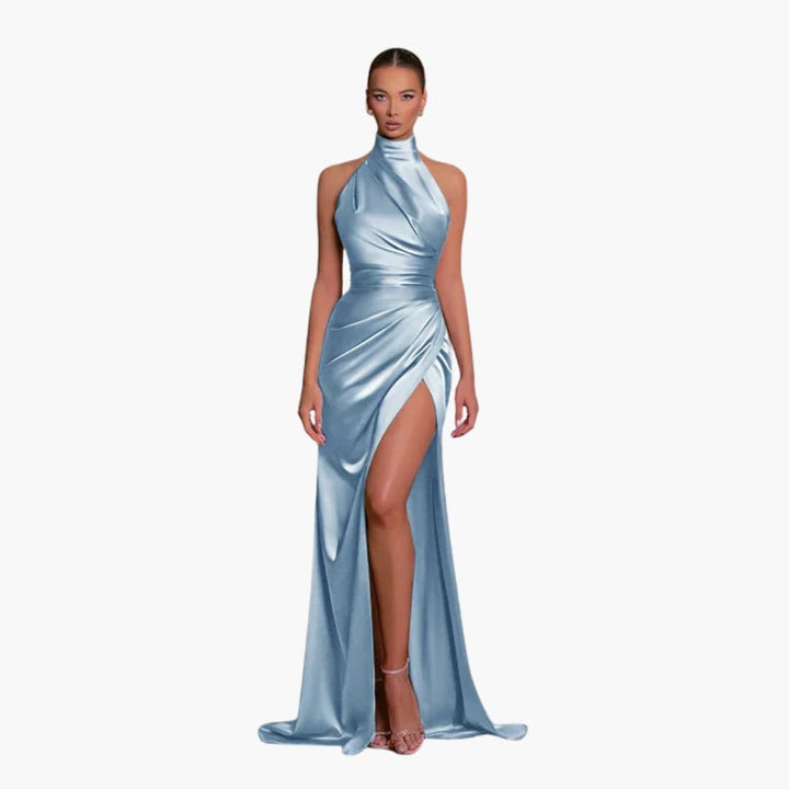 Glamouröses Satin Abendkleid - perfekt für Damen Gala Events