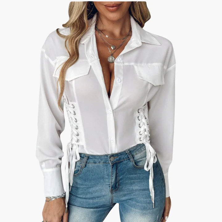 Klassische Polo Bluse für Damen