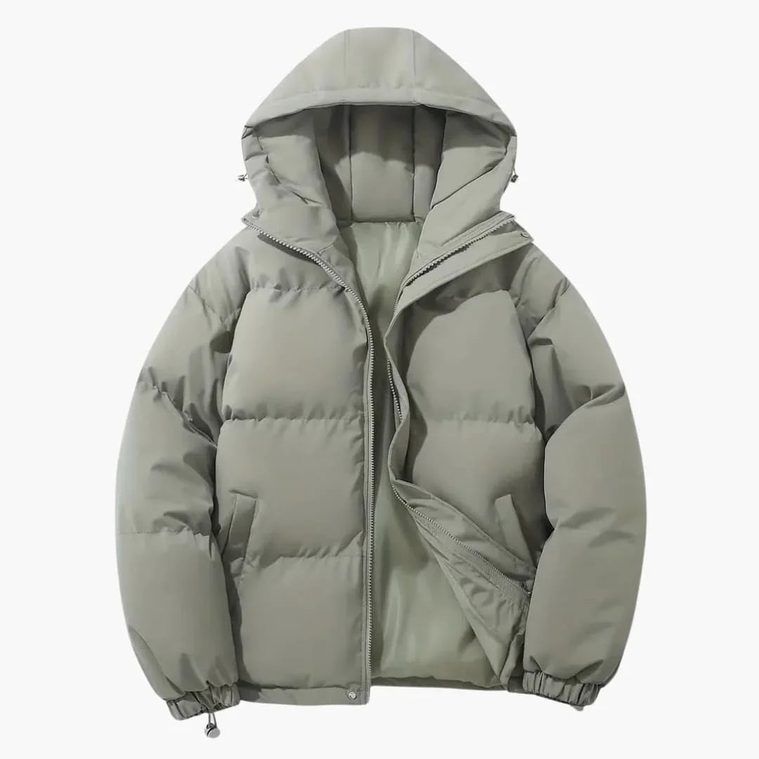 Gefütterte Kapuzen-Winterjacke für Herren