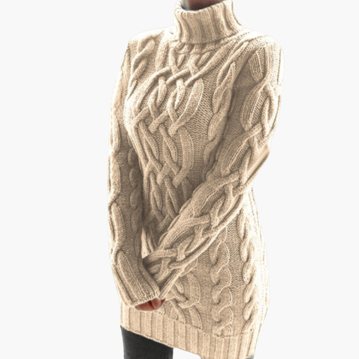 Rollkragen-Strickpullover für Damen – Elegantes, weiches Oberteil