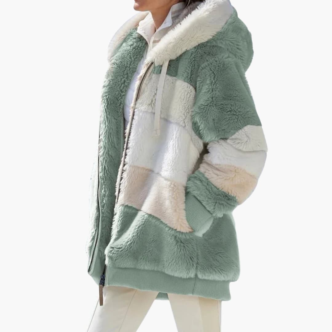 Damen jacke mit Kapuze und Reißverschluss