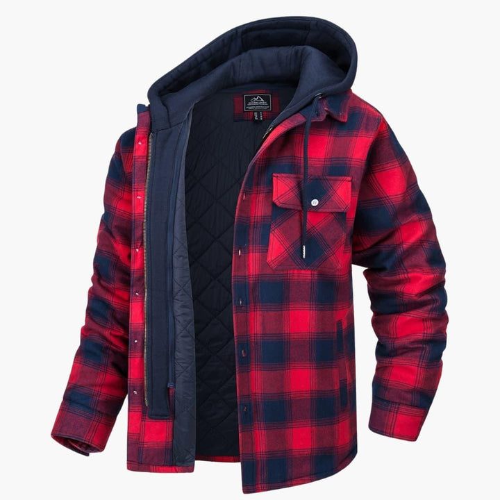 Kariertes Flanelljacke für Herren