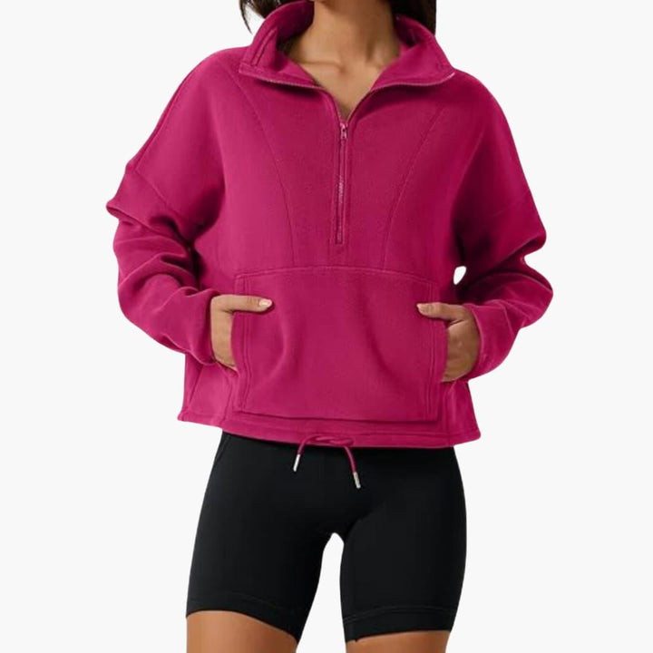 Damen Fleecejacke – Warmes Polarfleece-Sweatshirt Winter