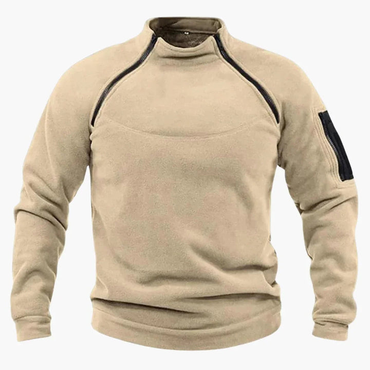 Fleece Pullover mit Reißverschluss für Herren