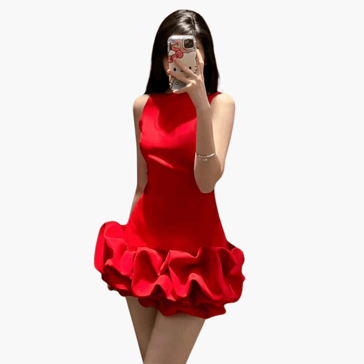 Rüschen Mini Kleid für Damen – Elegant & Party-tauglich